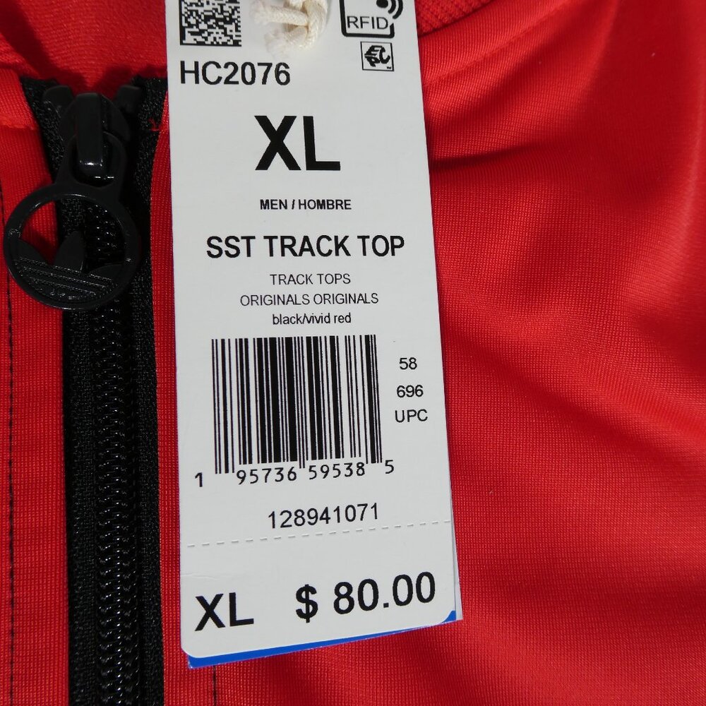 Adidas Men's Red Black Two Piece Tracksuit Set Jacket HC2076 Pants H48432 XL - Picture 5 of 14